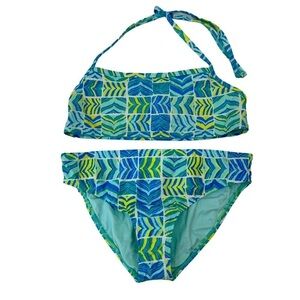 Vineyard Vines Girl's Whaletail Tankini Two-Piece Swimsuit, Large